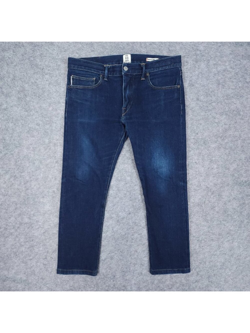 Kato Hiroshi Kato Needle Skinny Jeans Mens 33x23 Indigo Raw Selvedge Stretch USA